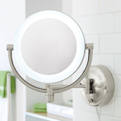 Brookstone 10X/1X Natural-Light Wall Mirror