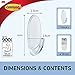 Command Plastic Hooks, Medium, Clear, 2-Hooks (17091CLR-ES)