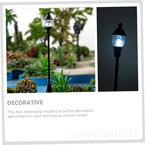 DOITOOL 32 Pçs Micro Mesa Boneca Jardim Postes Solares Ornamento Decorações Em Miniatura Casa De Bon