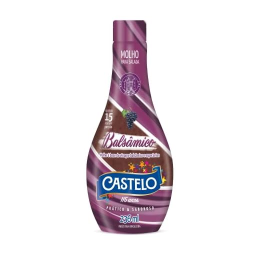 Castelo Alimentos Molho para Salada Balsâmico 236ml