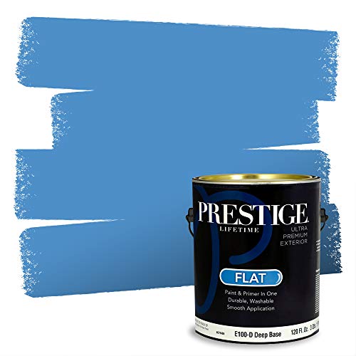 Prestige Exterior Paint and Primer in One, Island Wave, Flat, 1 Gallon