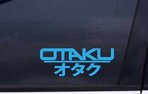 OTAKU HIRAGANA Sticker Decal 3"x7" BLUE Free Shipping manga anime style