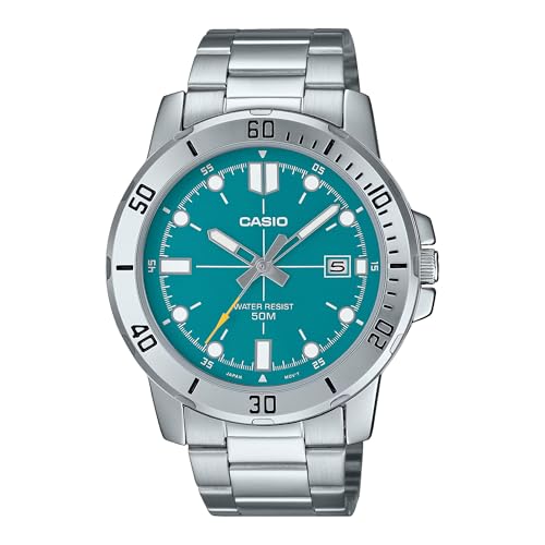 Montre analogique Casio MTP-VD01D-3E2V étanche avec grand cadran vert