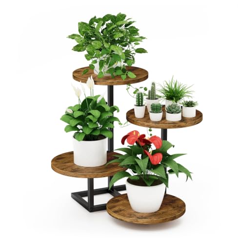 Small Plant Stand Indoor 4-Tier Plants Shelf, Tabletop, Window Sill, Floor
