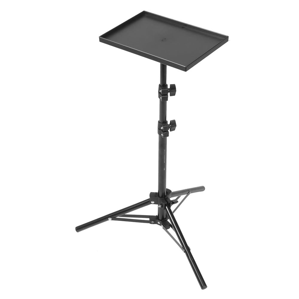Vassoio treppiede per proiettore universale Supporto per scheda audio Supporto per piattaforma per laptop per fotocamera smartphone Asta telescopica in piedi Projector Mount Stand(Small)