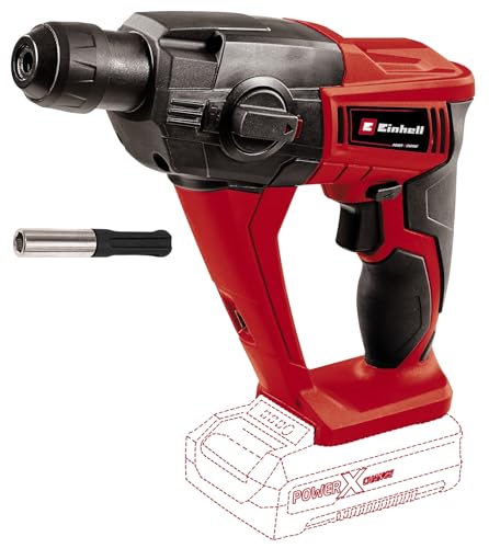 Einhell Marteau perforateur sans fil TE-HD 18 Li - Solo Power X-Change (18 V,Couple maximum 9,9 Nm, Eclairage LED, sans batterie ni chargeur)