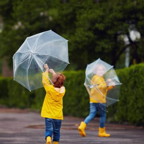 Paraguas automático resistente al viento y transparente AUNMAS compacto de tres piezas 38 cm 4