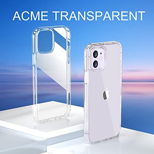 YIRSUR Clear Crystal Case Compatible with iPhone 11 6.1 inch with 2 Pack Screen Protector and 2 Pack Camera Lens Protector, Ultra Clear Shockproof Hard PC Back & Soft TPU Bumper Cover