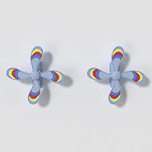 Miniatura 7 de Zureto Abanicos de flores 3D, accesorios de aletas deslizantes de tiburón, 2 pares de aletas de repuesto Cloud Shark Slides