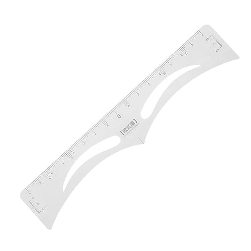 Miniatura 6 de 50 calcomanías desechables para reglas de cejas, plantillas de herramientas de medición de cejas para microblading, modelado y simetría, guía