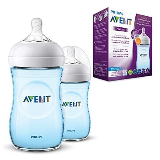 Philips SCF035/27 Nappflaska, 2 x 260 ml, Transparent, Blå