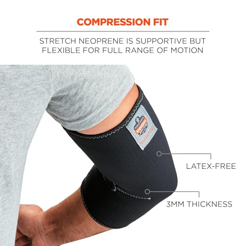 Image of Ergodyne ProFlex 650 Neoprene Elbow Sleeve, Black, Large