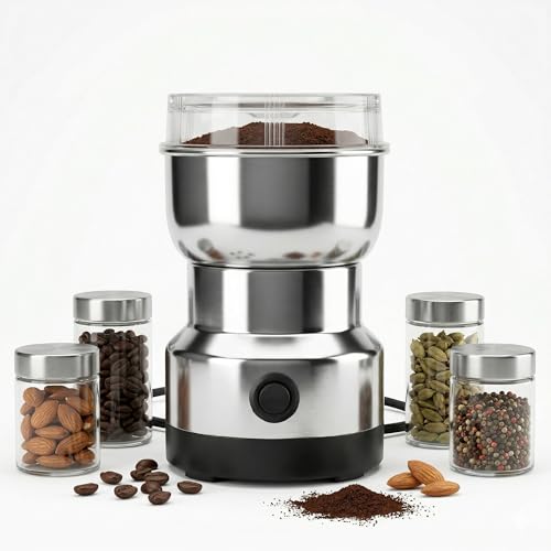 Listado de Molino para Cafe Electrico que Puedes Comprar On-line. 42 Archy Molino de Cafe en Grano y Especias 85g Molinillo Eléctrico 150W Cuchillas Acero Inoxidable Para Cocina Moledor Trituradora Pulverizador de Granos Arroz Avena (A0313) (150 W)