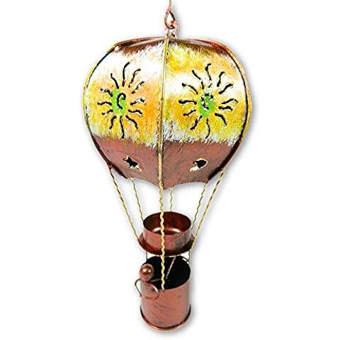Bronze Hot Air Balloon Tea Light Holder Cover
