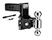 B&W Hitches TS20037B 5" Drop & 4-1/2" Rise Ball Mount w/2" x 2-5/16" Dual Ball and 5/8" Black Receiver Hitch Lock Bundle