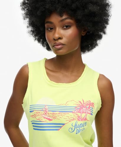 Superdry Outdoor Stripe Scoop Sleeveless T-Shirt S