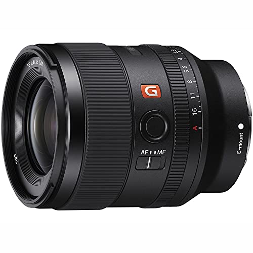 Sony Fe 35Mm F1.4 Gm Full Frame Large Aperture G Master Lens Sel35F14Gm For E-Mount Mirrorless Cameras Bundle With Deco Gear Backpack Case + 67Mm Uv/Polarizer/Fld Filter Kit + Monopod And Accessories #TOP1