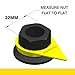 Checkpoint Wheel Nut Indicator 22 mm Yellow – Visual Indicator for Fleets, Industrial Trucks, Agricultural Vehicles, and Goods Transporters – Lug Nut Arrows Yellow 22 mm (Bag of 100 Pcs)