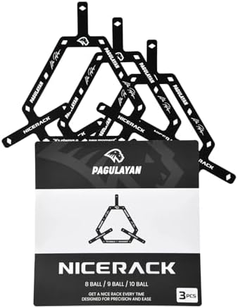 NICERACK Pool Table Racking Template Set (3-Pack) for 8 Ball, 9 Ball ...