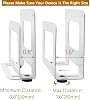 Soporte de pared ajustable para cable módem, Apple TV, Roku, Mac mini, Xiaomi TV Box, Mini PC, módems y routers (Angosto) 4