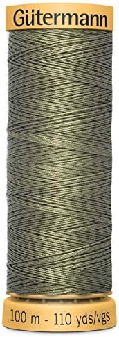 100% Natural Cotton Thread by Gutermann for Sewing and Quilting - 100m Spools - Colour Number WHT - 1 x 100m Spool