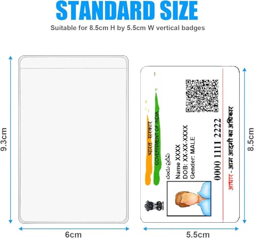 Image of Fairus Card Protector, Plastic Card Holder for Aadhar Card, Credit Card, Business Card, Pan Card, Driving License Waterproof Cards Plastic Protector (20)