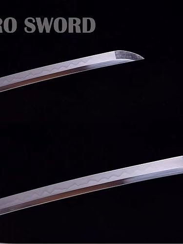 Miniatura 5 de HERO SWORD Tao Luan Hamon de acero templado hecho a mano de arcilla T10 Katana auténtica japonesa Kanahada pulido samurai espada real de combate