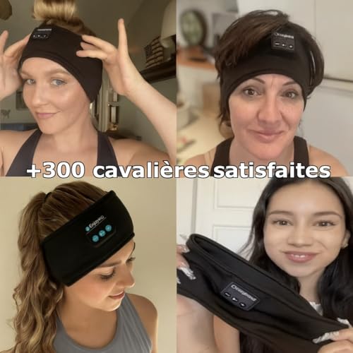 Bandeau Audio Bluetooth RideBand confortable et chaud compatible casque équitation