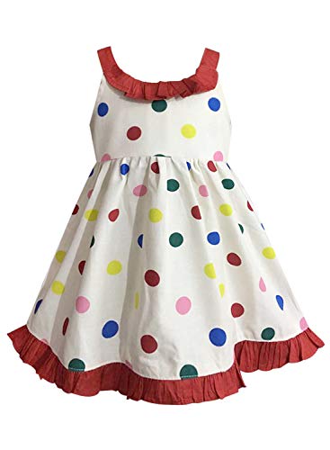 Image of A.T.U.N. (All Things UBER Nice) Girls Skater Printed Cotton Julie Knee Length Sleeveless Dress