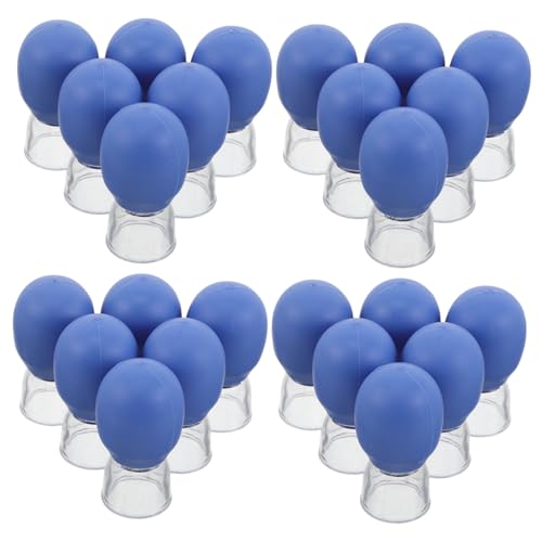Ventouses faciales en silicone bleues x50 pour massage sous vide du visage