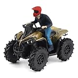 Diecast Masters BRP Bombardier Models 1:32 Scale Diecast Replica Can-Am Renegade X mr 1000R, Liquid Titanium & Magma Red | Item 60010
