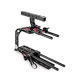 Camtree Hunt Camera Cage for URSA Mini 4K /4.6K /Pro 4.6K Camera. for Handheld Operations. Includes Shoulder Pad, Dovetail Plate & 15mm Rod Support. (CH-BMUM-C)