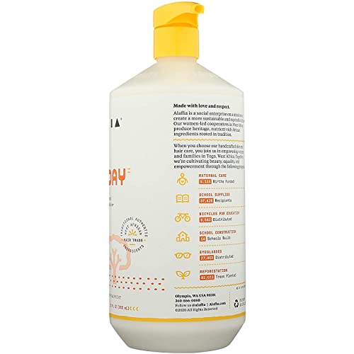 Alaffia - Everyday Shea Conditioner, Normal To Very Dry Hair, Moisturizing Support To Balance Ph For Protected, Luxurious Locks With Shea Leaf And Butter, Fair Trade, Unscented, 32 Ounces #TOP1