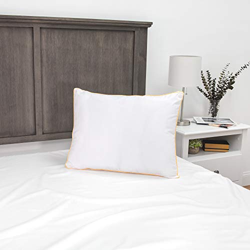 Sensorpedic Essentials Fiber Filled Gusseted Support Bed Pillow, Standard (Pack Of 1), Medium #TOP3