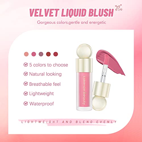 Face Cream Liquid Blush Makeup Weightless, Long-Lasting, Natural-Looking, Skin Tint Blush For Soft, Healthy Flush (#02Happy) #TOP3