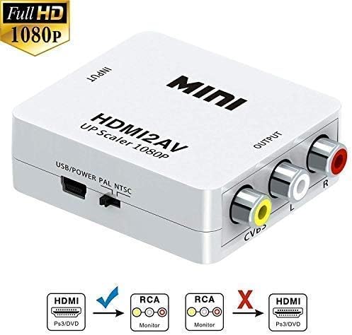 Hyme Hdmi2Av Standard Hdmi Interface Mini Hd Video Hdmi to Av/Cvsb Video Hdmi to Av Adapter 1080P