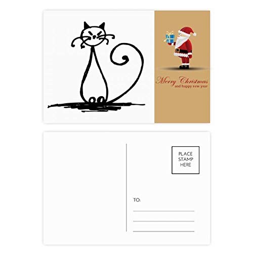 Cartes postales chat pour décoration de bureau et correspondance créative, 20 pièces