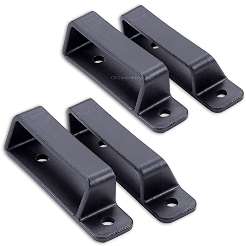 HolsterSmith Universal Holster Mounting Loops - OWB Angled Belt Loops - (Tactical Black) - (Fits Up to 2.00in Belts) - (2 Pair)