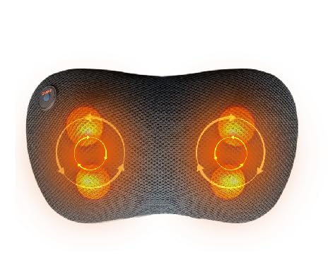 MU LIN Masaje Pillow, 3 Speed ​​Neck and Neck Massager with Heat, 3D Shiatsu Muscle Massage, Kneading Massager for Shoulders and Back