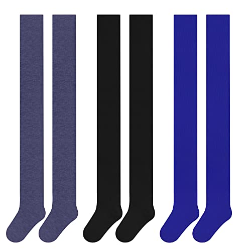 Libella 3er Pack Kinder Jungen Strumpfhose Strickstrumpfhose Baumwolle einfarbig 2710 Schwarz+Marineblau+Dunkelblau 98-104