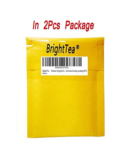 Brighttea Chinese Feng Shui Lucky Lucky Red String Rope Hand-Woven Pieces With Pure The Bronze Beads, Packing 2Pcs #TOP4