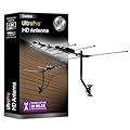 GE Outdoor HD Digital TV Antenna, Long Range OTA HDTV Antenna, Yagi Style Design, Supports 4K 1080P HD Smart TV VHF UHF, J Mount Included for Attic or Outdoor, Weather Resistant, 33685