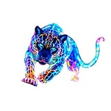 XBOKA Leopards Design Waterproof PET Vinyls Sticker for Motorcycle Oil Tanks and Car Window Decoration