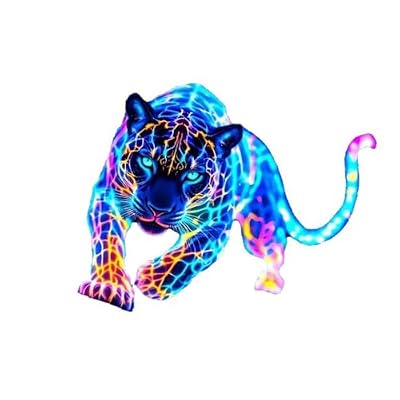 XBOKA Leopards Design Waterproof PET Vinyls Sticker for Motorcycle Oil Tanks and Car Window Decoration