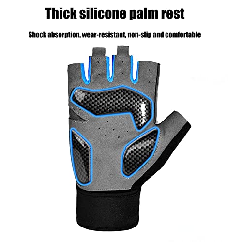 Sxrdz Weight Lifting Gloves Ultralight Breathable Gym Gloves For Men Women Damping Wearable Breathable Half Finger Gloves With Long Wrist Wrap Support For Workout Fitness Cross Training Bodybuilding #TOP2