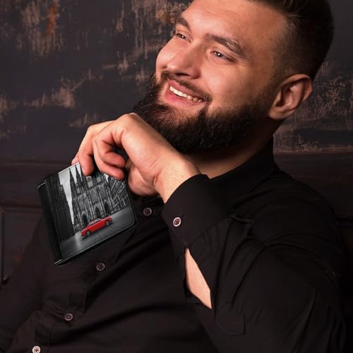 Cologne Cathedral Famous City Bi-fold Wallet for Men Women Print PU Leather Slim Cash Card Holder4