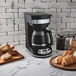 Hamilton Beach 12 Cup Programmable Drip Coffee Maker, Brew Options, Glass Carafe (46299), Black with Stainless Accents - Image 5