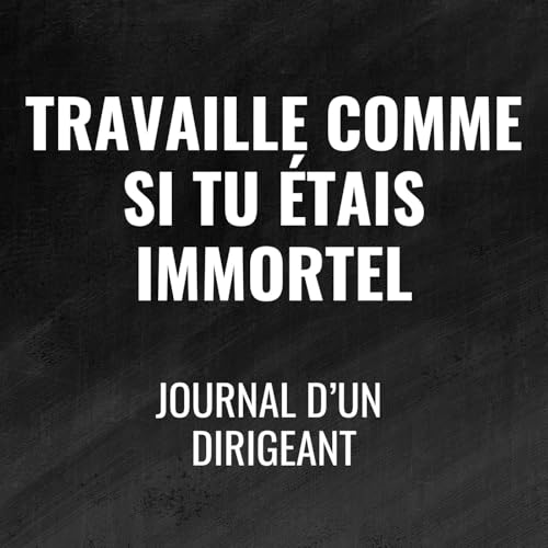 486 - Travaille comme si tu &eacute;tais immortel - Journal d'un dirigeant copertina