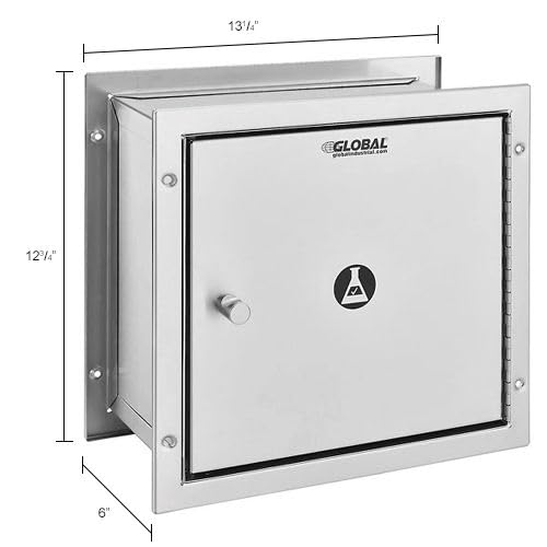 image for Global Industrial Recessed Specimen Pass-Thru Cabinet Dropbox with Sel
