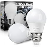 KINDEEP 7W Refrigerator Light Bulb, A15 LED Bulb, 60 Watt Equivalent, Daylight White 5000K, 700LM, W